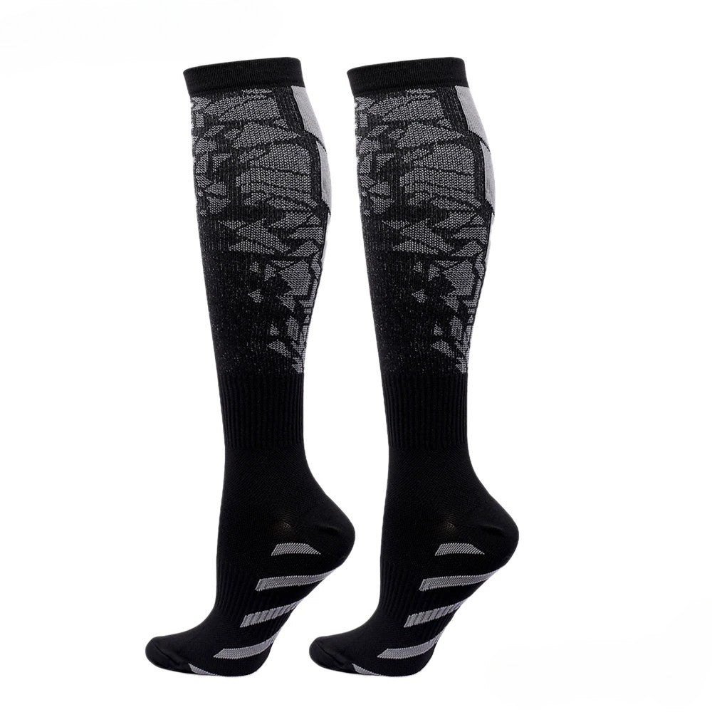 Chaussette-compression-running-gris-classe2