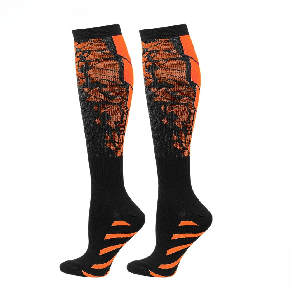 chaussette-compression-running-orange-classe2