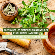 Découvrez les bienfaits puissants des ingrédients naturels contenus dans les patchs anti-douleur et anti-inflammatoires.