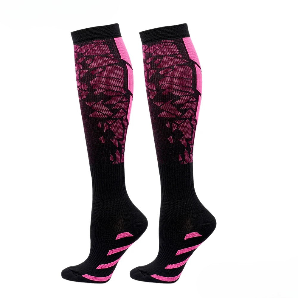 chaussette-compression-running-rose-classe2