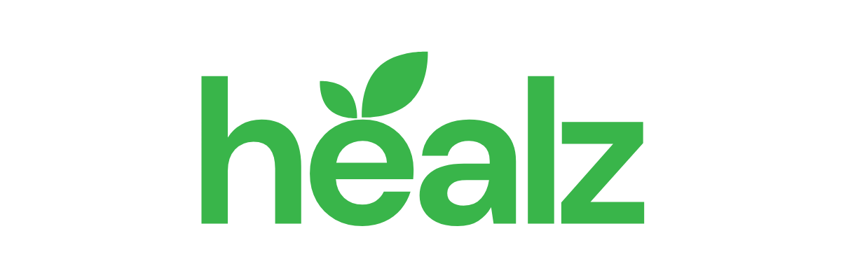 le logo de la marque healz avec une feuille qui représente la nature